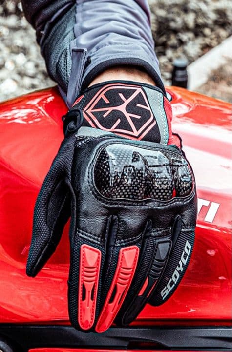 バイクグローブ メッシュ 通気性抜群 プロテクション メッシュグローブ