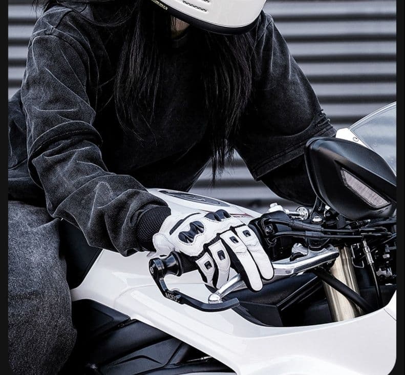バイクグローブ 革 耐衝撃プロテクト バイク用革手袋