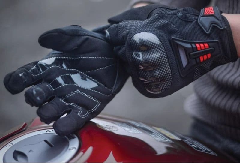 バイクグローブ メッシュ プロテクション通気バイク手袋