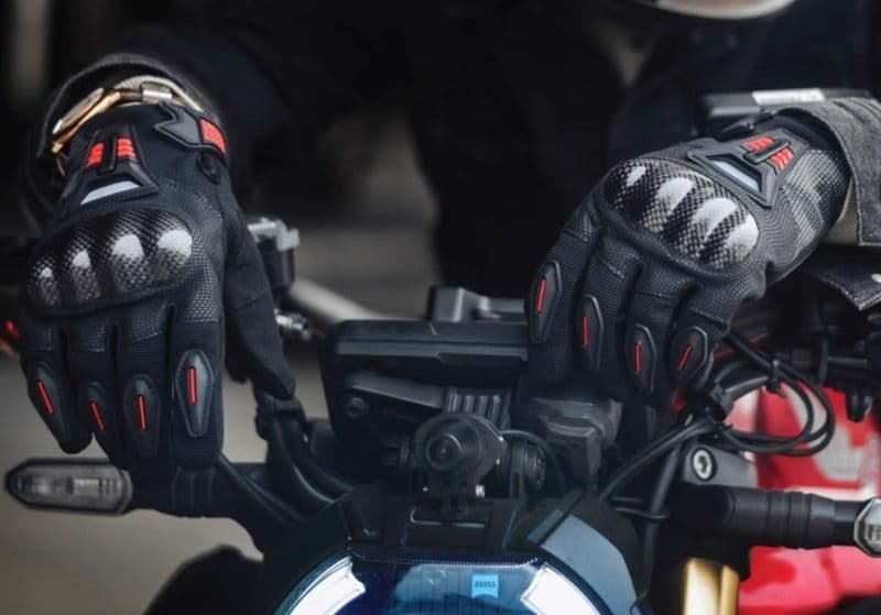 バイクグローブ メッシュ プロテクション通気バイク手袋