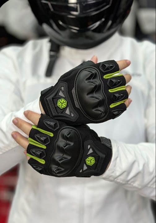 バイクグローブ メッシュ 耐衝撃メッシュ指だし保護グローブ
