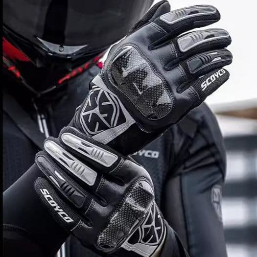 バイク　グローブ 通気性抜群プロテクションメッシュグローブ