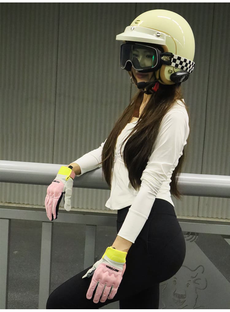 バイクグローブ 革 多機能保護バイク用手袋
