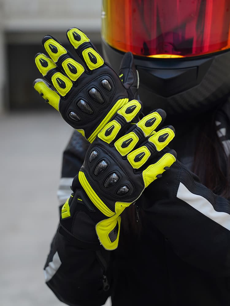 バイクグローブ メッシュ 衝撃吸収プロテクション走行グローブ