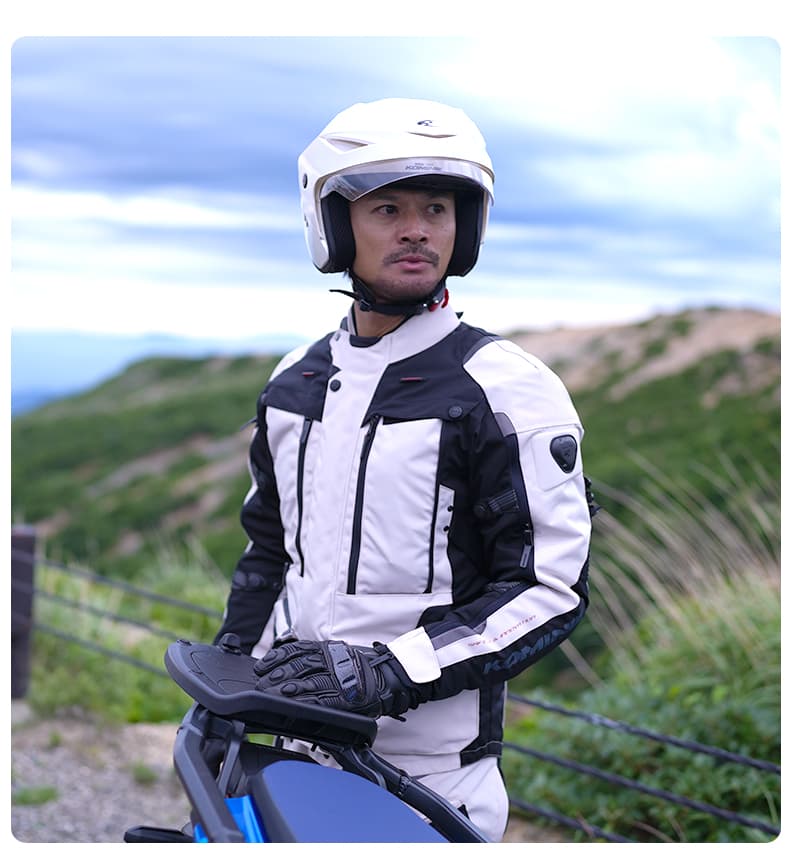 バイクグローブ 革 防護性プロテクト