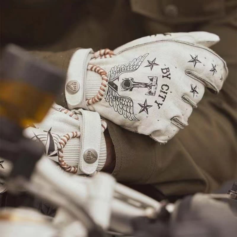 バイクグローブ 革 冒険家の航路手袋