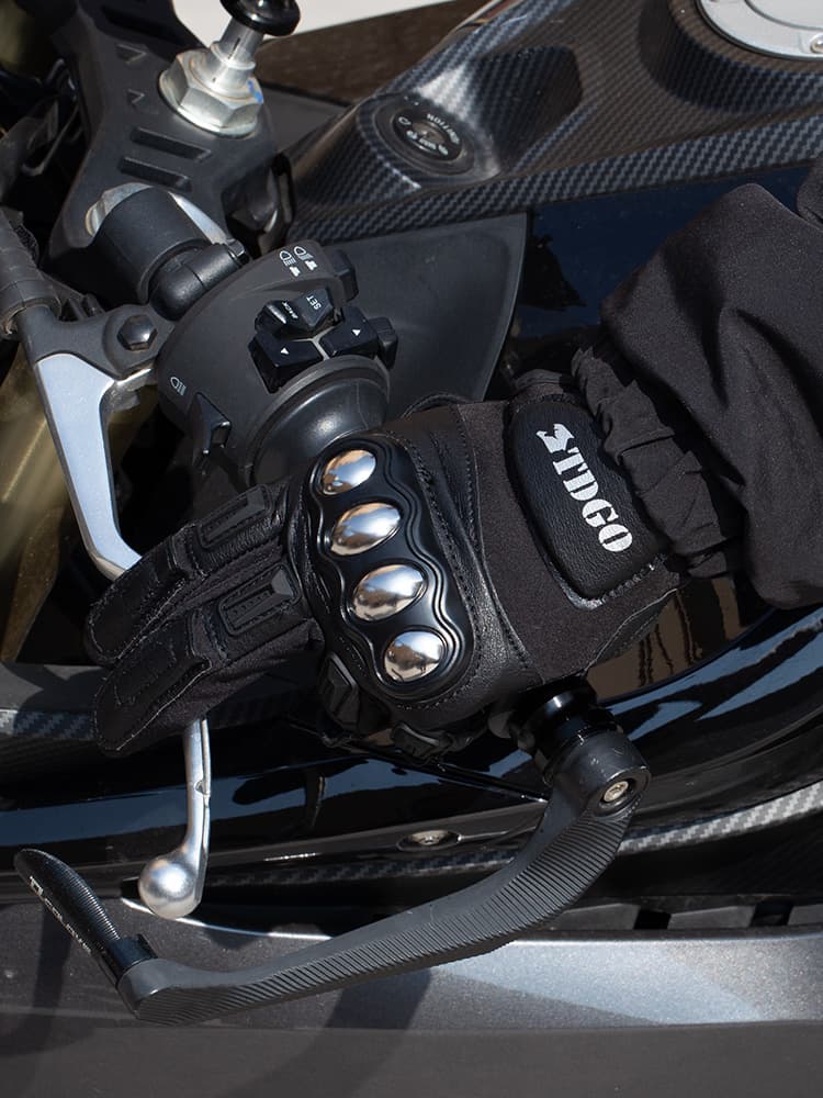 バイクグローブ 革 プロテクト機能付き本革ライディンググローブ