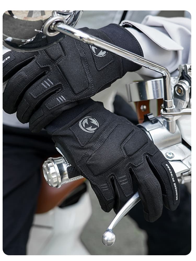 バイクグローブ メッシュ 四季対応プロテクター付きメッシュグローブ