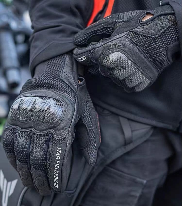 バイクグローブ メッシュ 通気性抜群 プロテクト メッシュグローブ