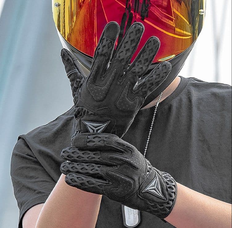 バイクグローブ メッシュ 通気性抜群 保護機能付きメッシュグローブ